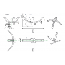 Mounting bed plate and suspension for studded bed-frames | Spot Literie Mounting bed plate and suspension for studded bed-frames | Spot Literie