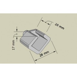 Tenon pour embouts de lattes de 38mm | Spot Literie