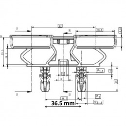 dimension embout latte sommier 38 mm flex system