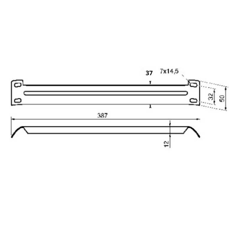 Raidisseurs D'Angle Pour Lit - 2 Barres De Renfort En Acier 387mm Pour Sommier Et Cadre
