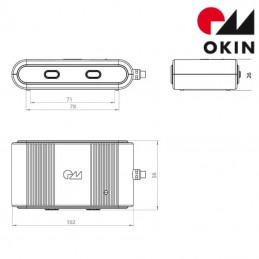 Télécommande radio RF ECO OKIN DEWERT pour lit et sommier électrique | Spot Literie