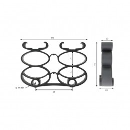 Flexclip double 40mm suspension for box spring