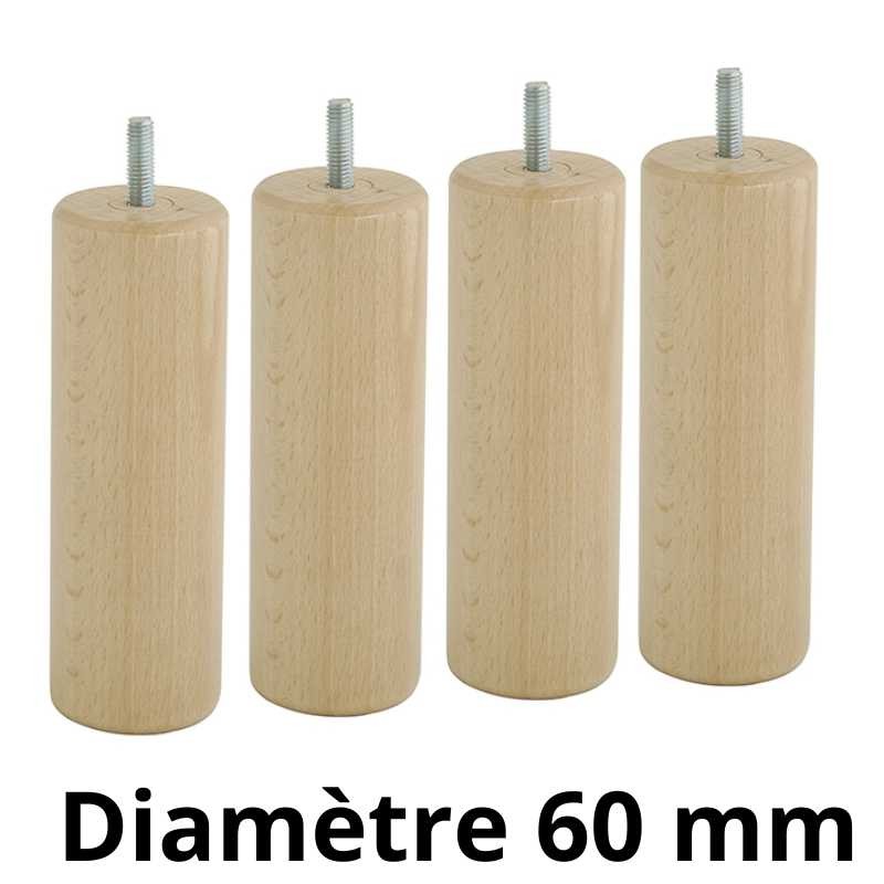 Pieds de lit cylindriques | Spot Literie Pieds de lit cylindriques | Spot Literie