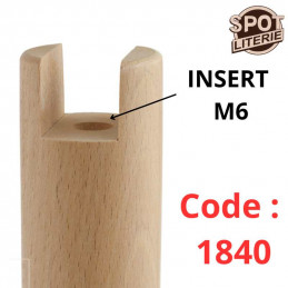 pied de lit entaille. pied de sommier avec entaille ou encoche
