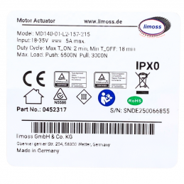 MD140 motor LIMOSS 452317