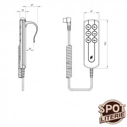 Diagram of the remote control