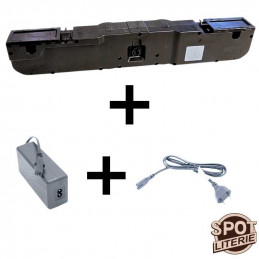 pack du moteur Limoss MD201 avec son bloc et câble d'alimentation