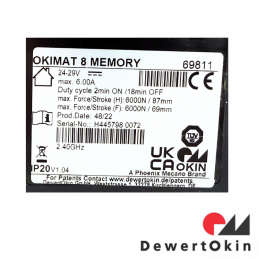 Moteur OKIMAT 8 MEMORY de la marque OKIN référence 69811