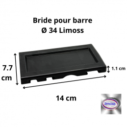 bride ou capot pour moteur md201 ou md200 de la marque limoss, pour diamètre de 34 mm
