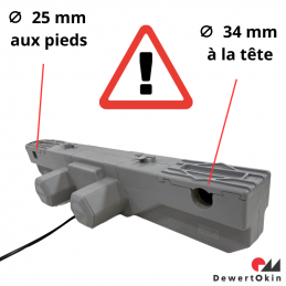 Moteur OKIMAT IPSe 34/25mm reconditionné pour sommier relevable | Spot Literie