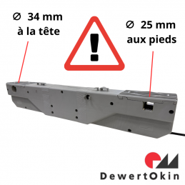 Moteur OKIMAT IPSe 34/25mm reconditionné pour sommier relevable | Spot Literie