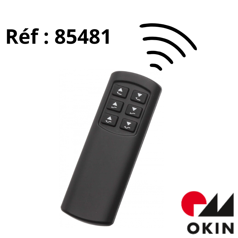 OKIN 85481 RF ECO BASIC 6-Button Remote Control