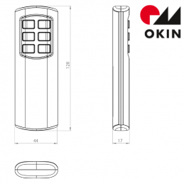 OKIN 85481 RF ECO BASIC 6-Button Remote Control