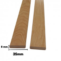 beech slats, dimensions 35 x 8, to repair a box spring