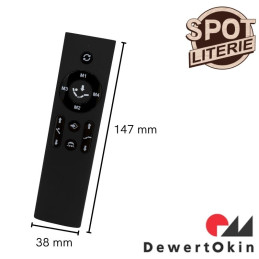 dimensions télécomande sans fil dewert okin