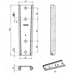 A picture of BATCH OF 02 ASSEMBLY RAILS FOR BED HEADBOARD