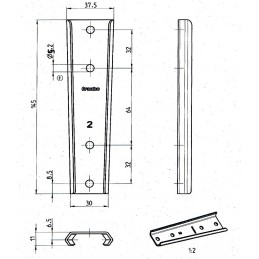 A picture of BATCH OF 02 ASSEMBLY RAILS FOR BED HEADBOARD