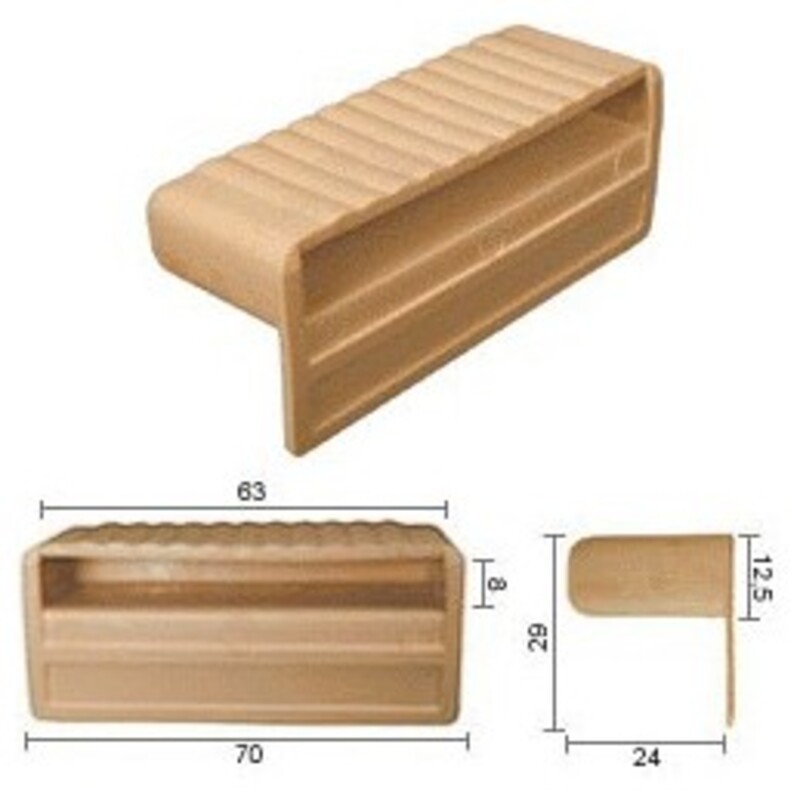 a picture of Plastic bed slat holder of 63/8 PVC