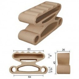 Embouts pour sommier latte 63 mm DEL ETCP659 tenon 10 mm