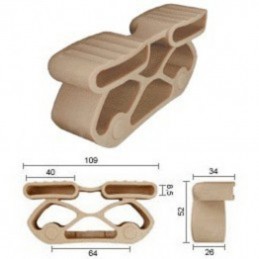 a picture of DEL T408/2 Fittings for 38x8mm slats