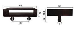 embout central clipsable pour lattes de 63/12mm